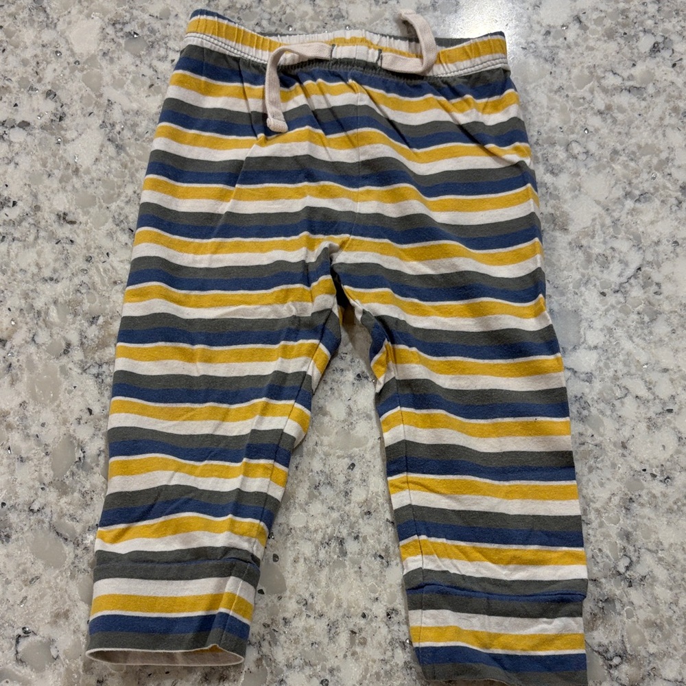 GAP Baby Striped Pants in Yellow, Blue, and Gray